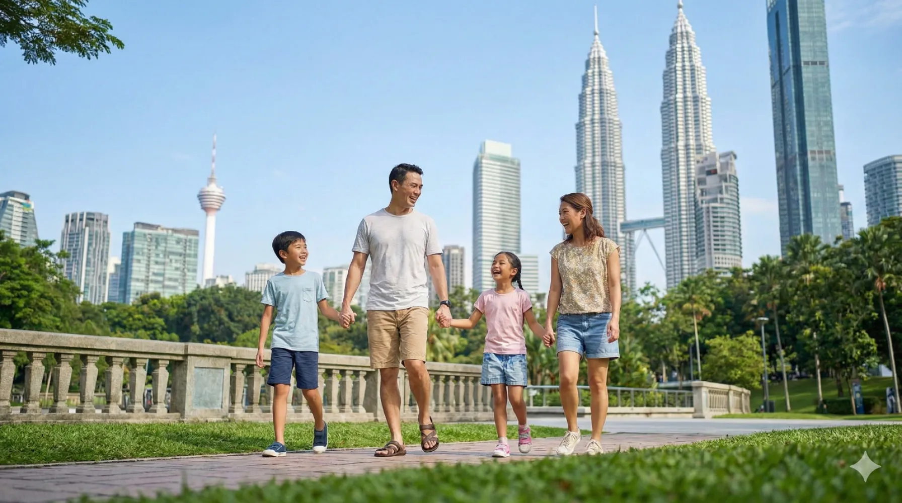 Family living in Kuala Lumpur Malaysia
